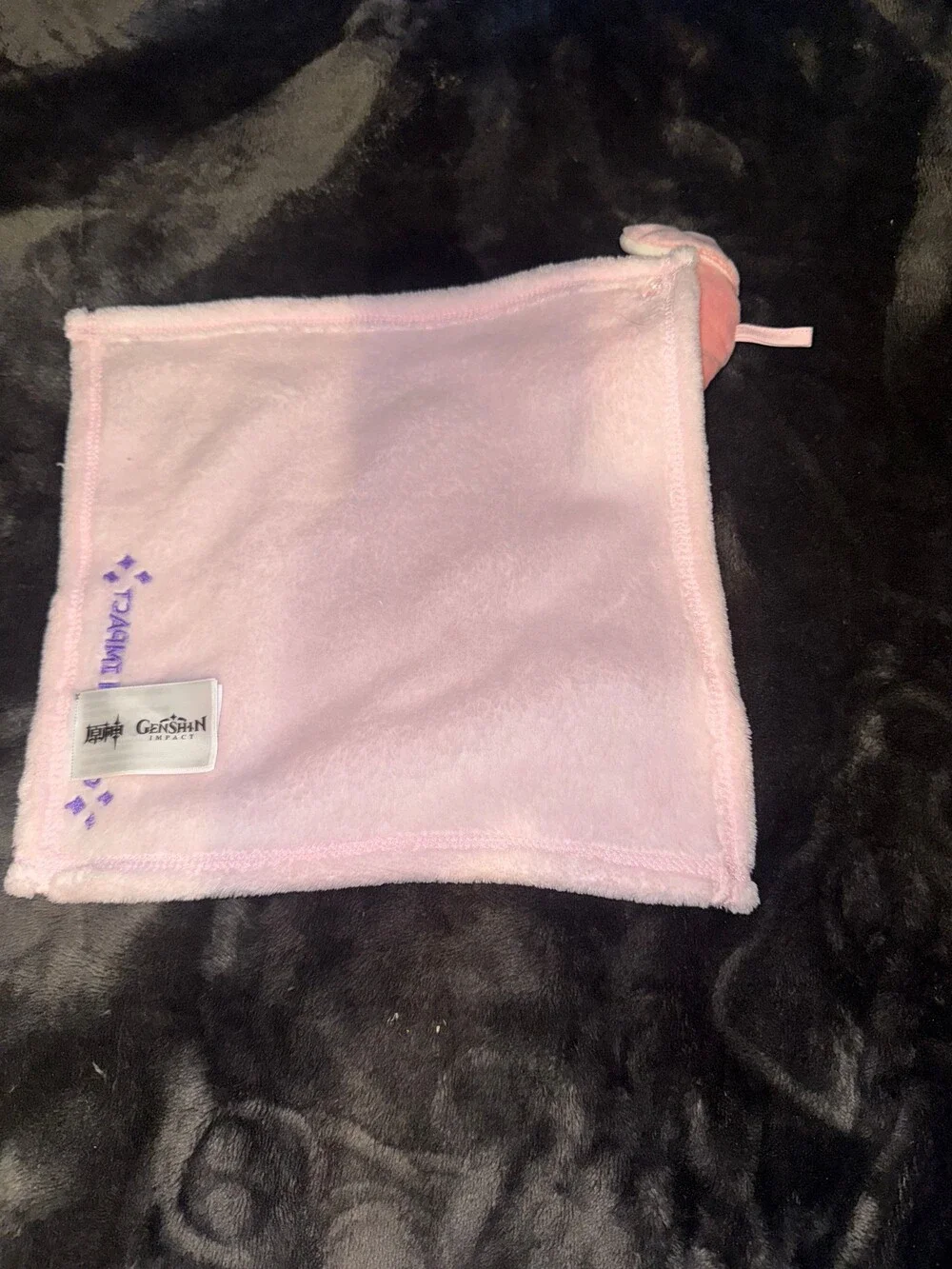 GENSHIN IMPACT Plush Hand Towel Pink Soft Plush Fox Charm